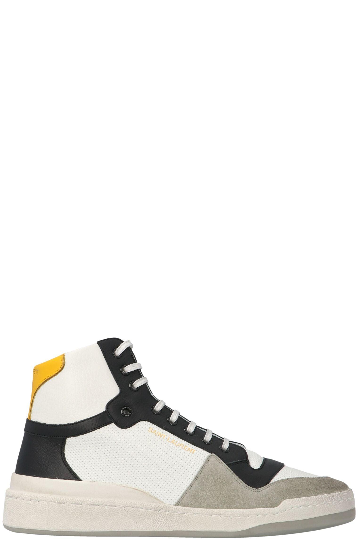 Saint Laurent Leather Sl24 High-top Sneakers for Men | Lyst
