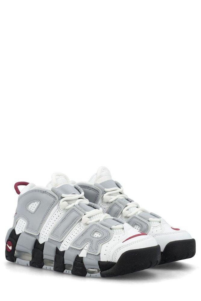 Absoluto aumento Incitar Nike Air More Uptempo Leather High-top Trainers in White | Lyst