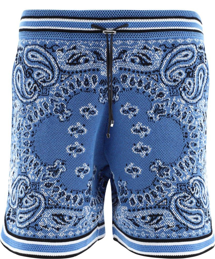 Amiri Bandana Basketball Shorts in Blue for Men Lyst