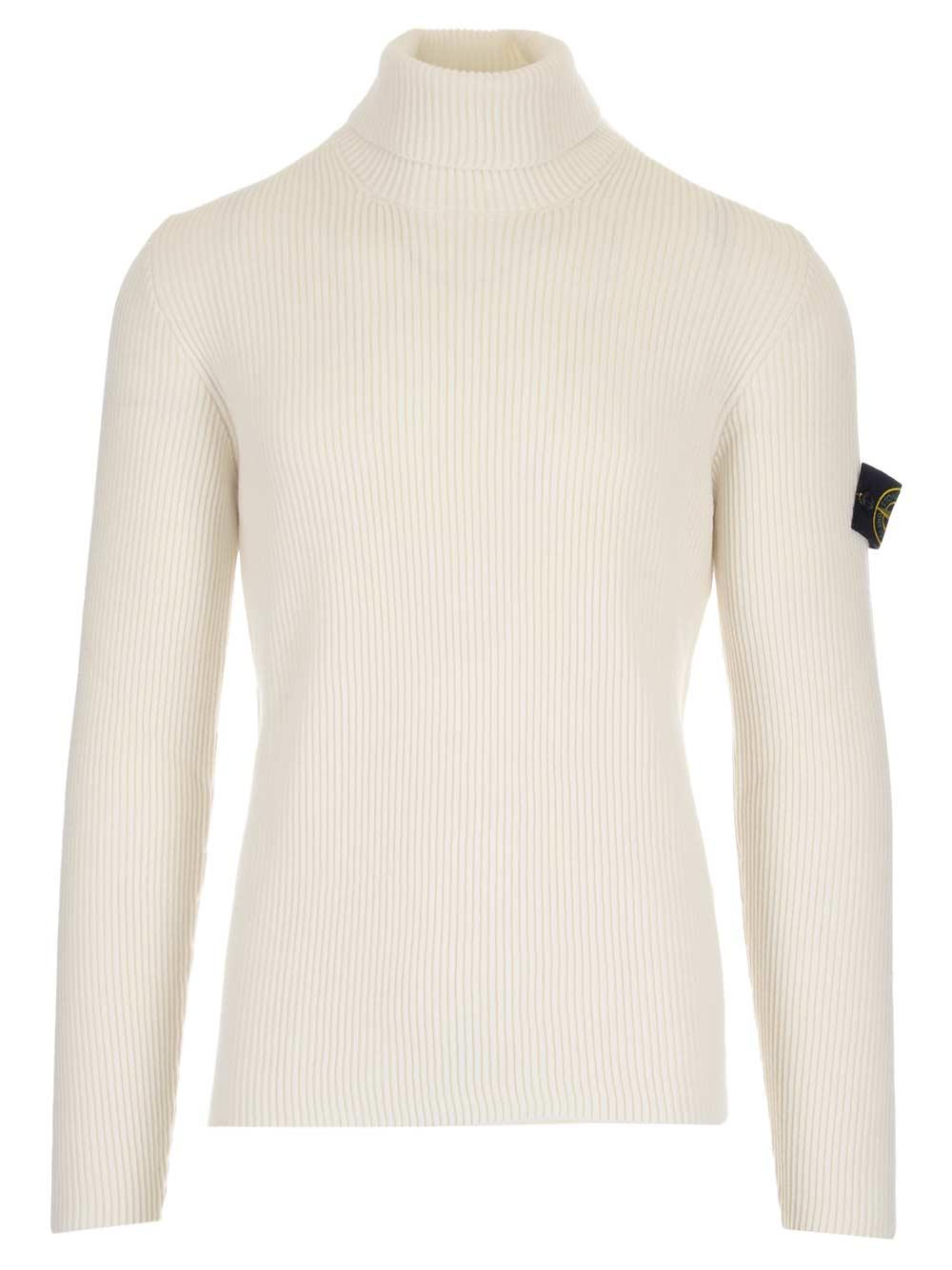 stone island white turtleneck
