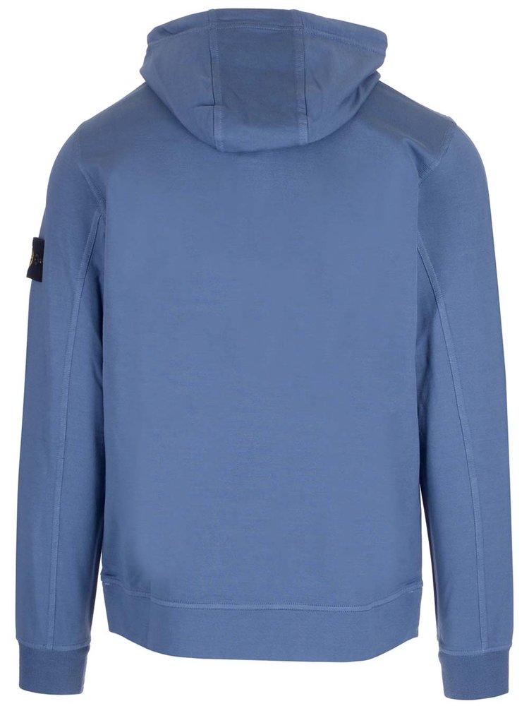 Stone Island Hoodie Sweatshirt in Blue for Men | Lyst