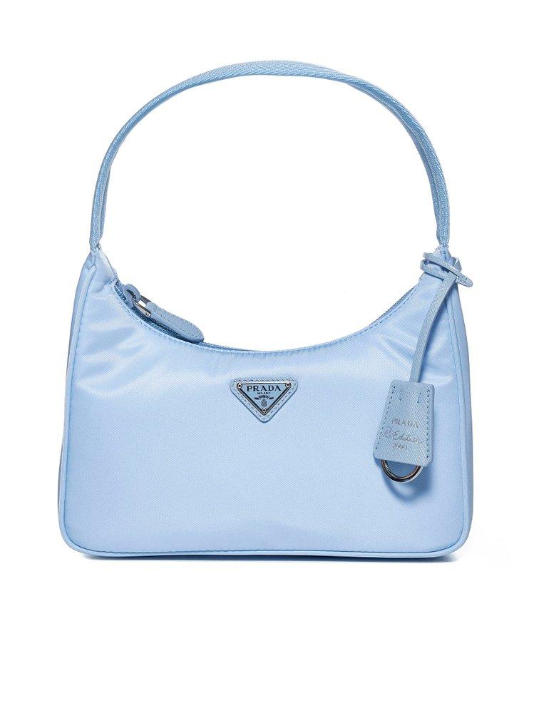 Descubrir 69+ imagen prada hobo bag blue Viaterra.mx
