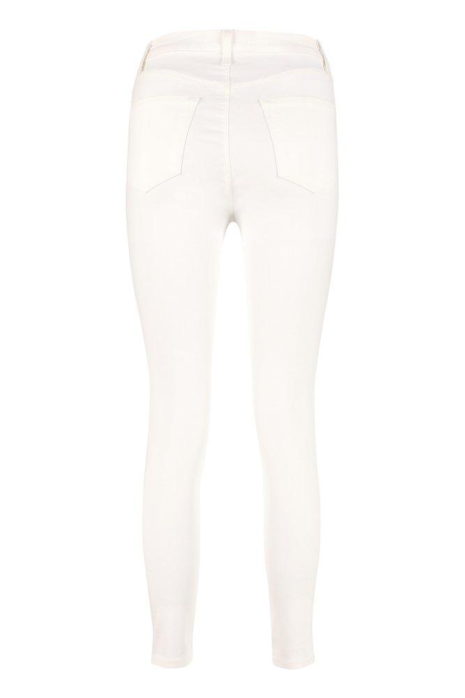 J Brand Lillie Cropped Skinny Jeans in White | Lyst