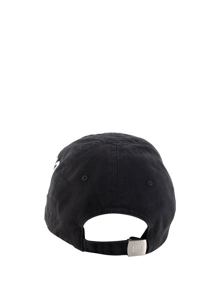Balenciaga Logo Embroidered Diagonal Cap in Black for Men | Lyst