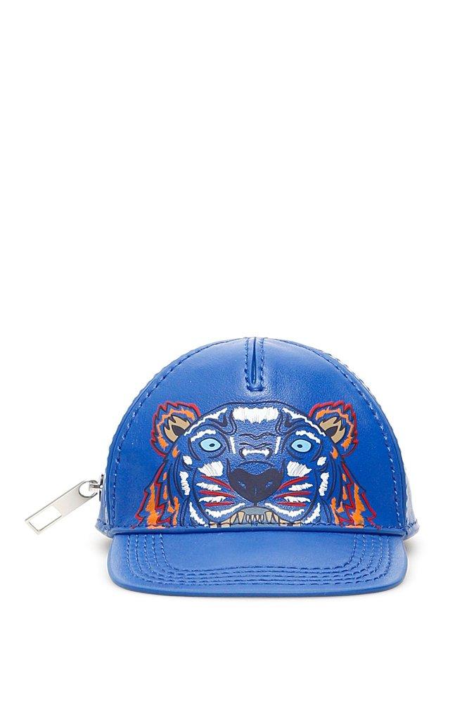 KENZO Embroidered Tiger Cap Wallet in Blue for Men | Lyst