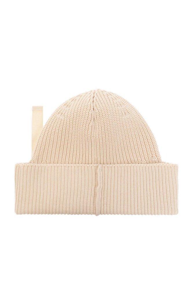 Jacquemus Pipa Ribbed Beanie In Beige in Natural | Lyst