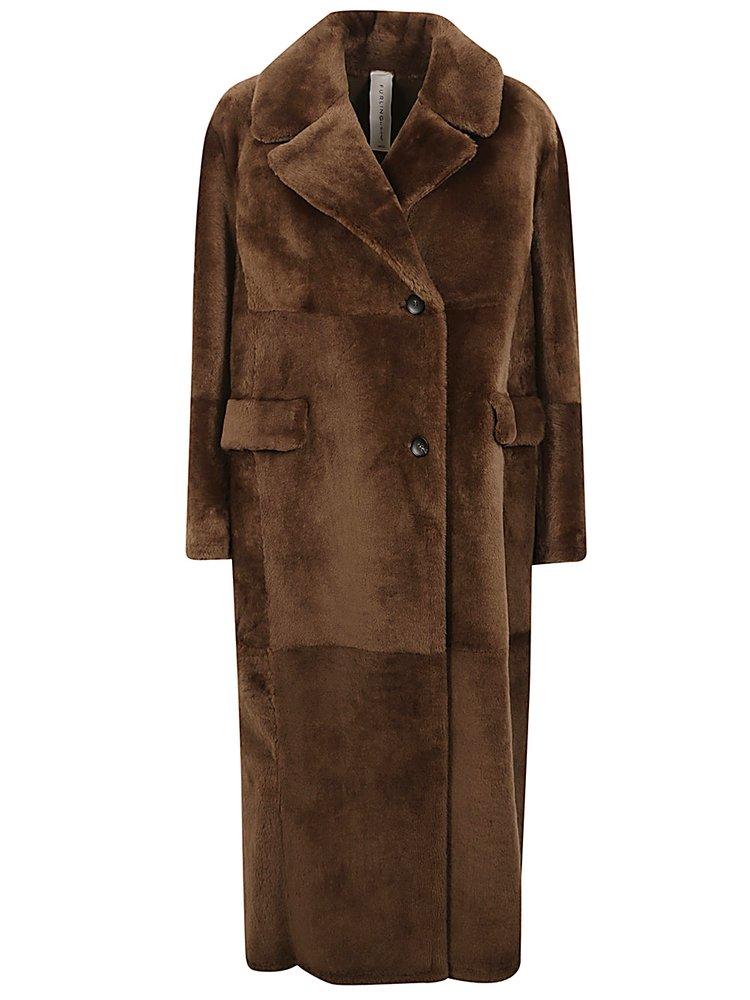 VIP【送料関税込】FURLING BY GIANI SUEDE MIDI COAT furling-by-giani-Brown-Daisy-