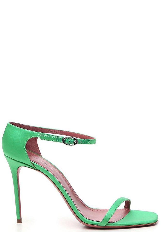 AMINA MUADDI Leather Zoe Heeled Sandal 
