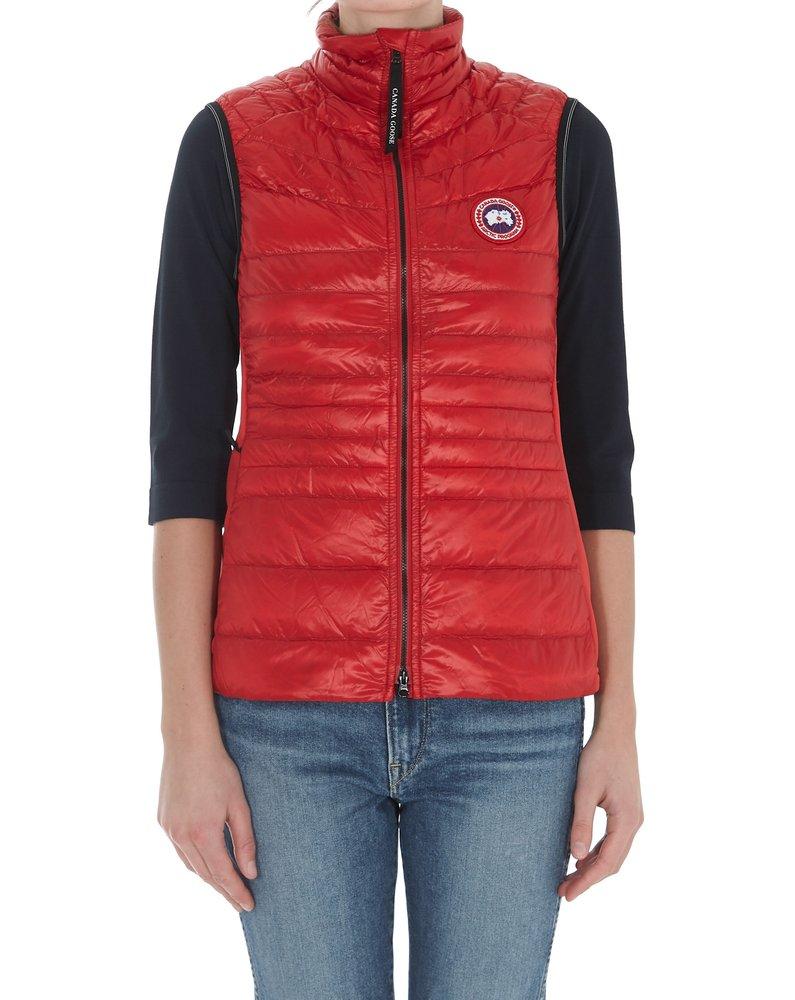 Canada Goose Logo Patch High-neck Gilet in Red | Lyst