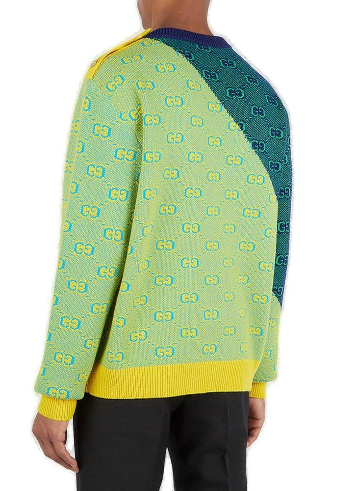 Louis Vuitton Neon Monogram Back Cashmere Sweater