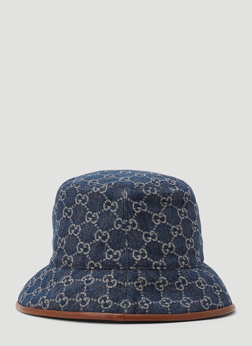 Gucci GG Denim Bucket Hat in Blue for Men | Lyst