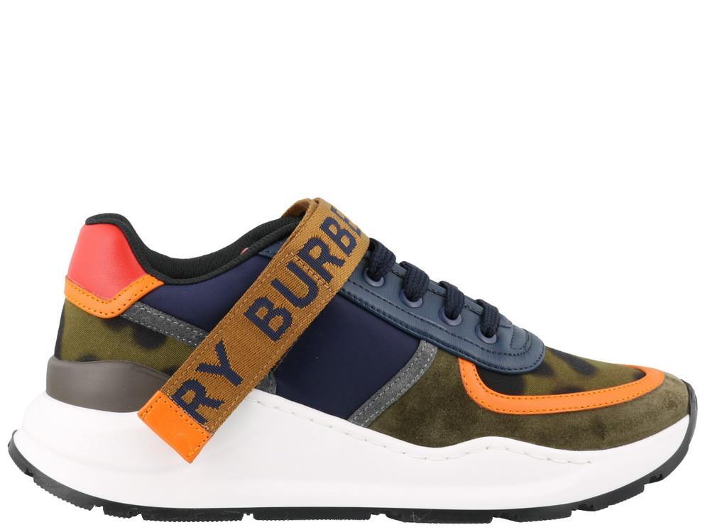 blue burberry trainers