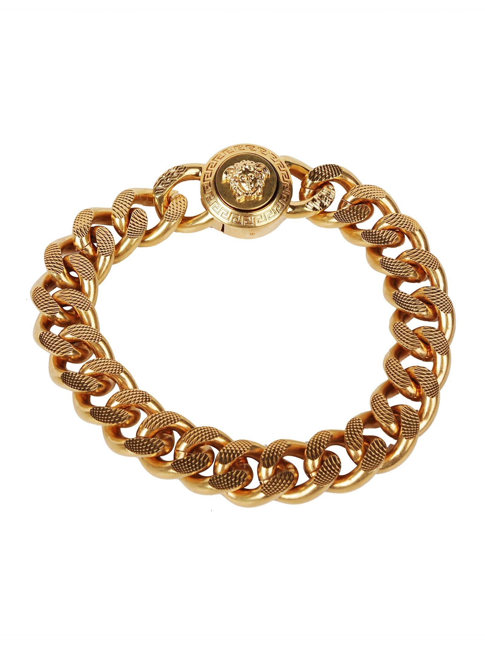 Versace Medusa Chain Bracelet in Gold (Metallic) for Men - Lyst