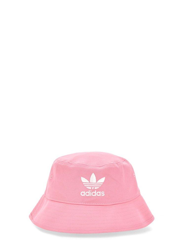 adidas Originals Cotton Bucket Hat With Logo in Pink | Lyst