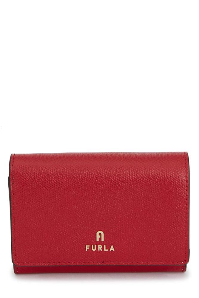 Furla Logo Plaque Snapped Wallet in Red | Lyst