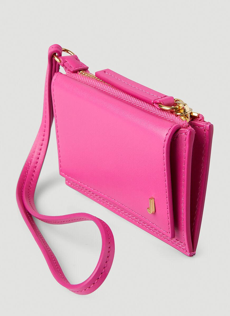 Jacquemus Leather Le Porte Pichoto Mini Pouch in Pink | Lyst