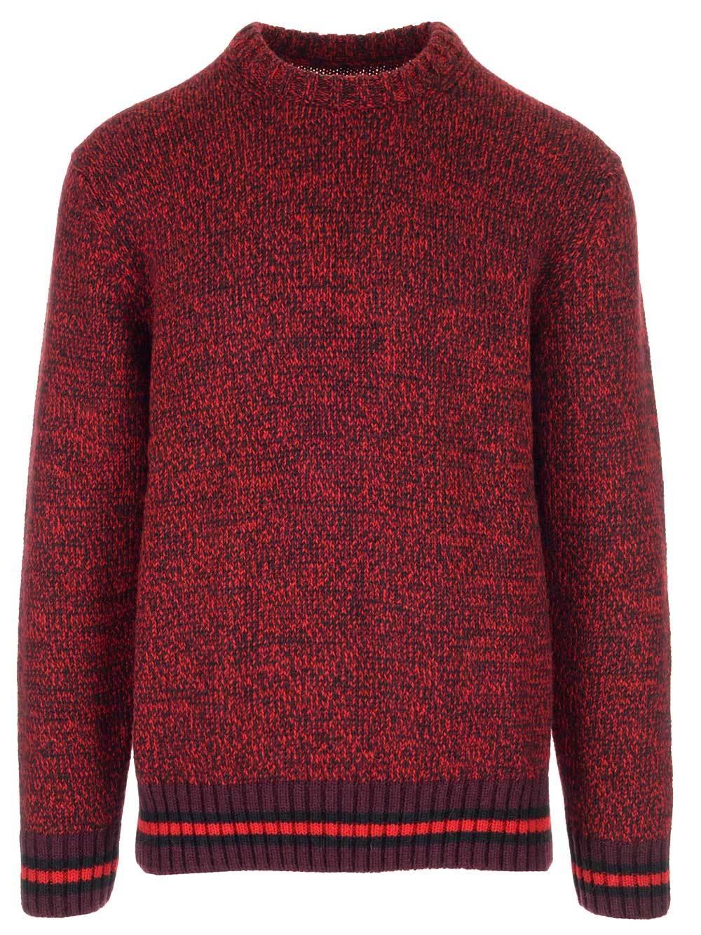 Woolrich Synthetic Pullover Knitted Jumper in Red for Men - Lyst