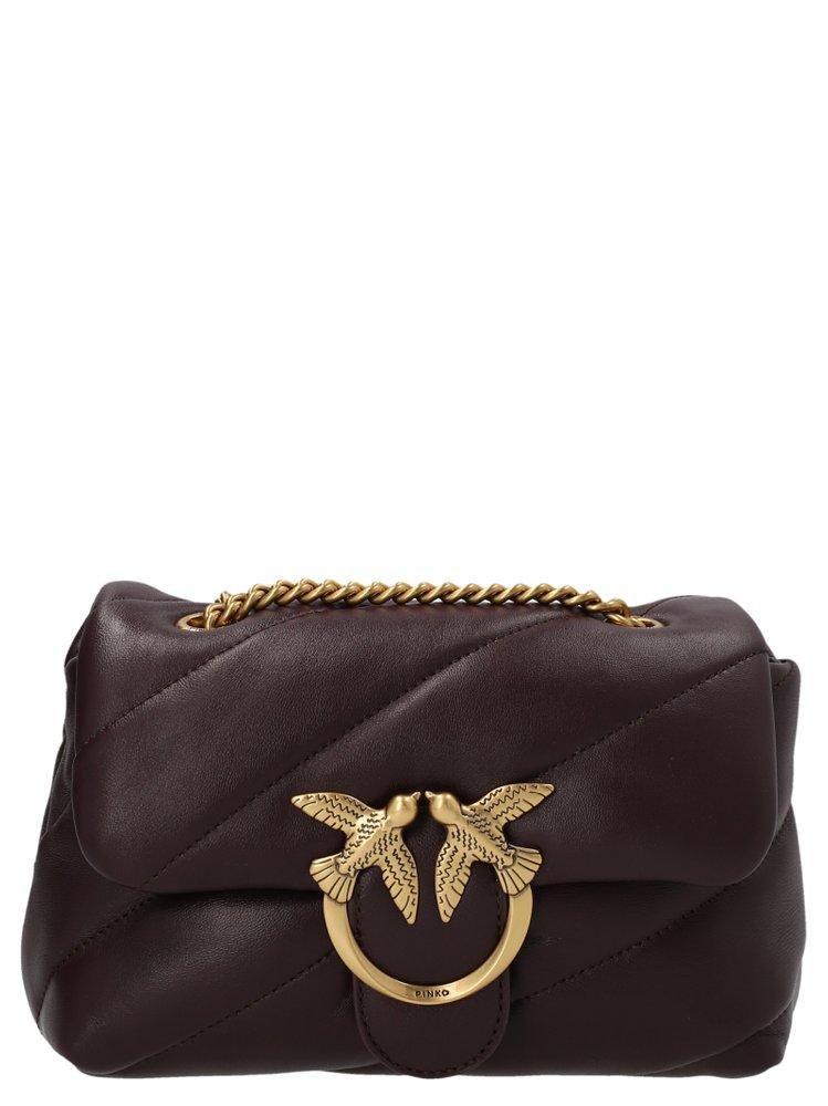 Pinko Mini Love Puff Maxi Shoulder Bag in Black Lyst Canada