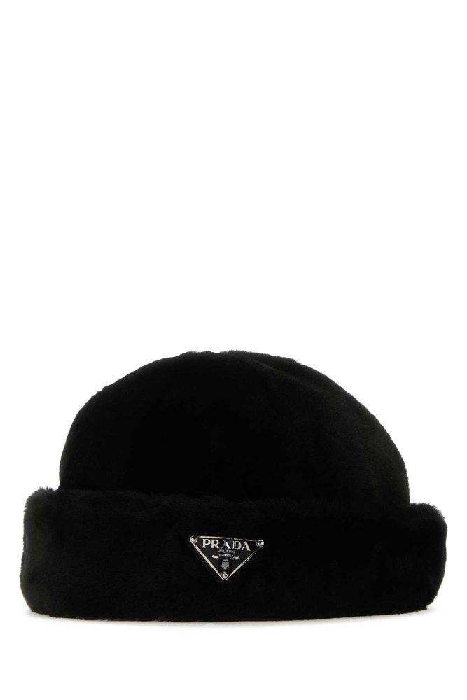 Prada logo clearance beanie