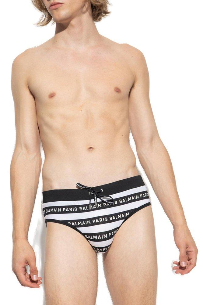 Striped mens store swim briefs