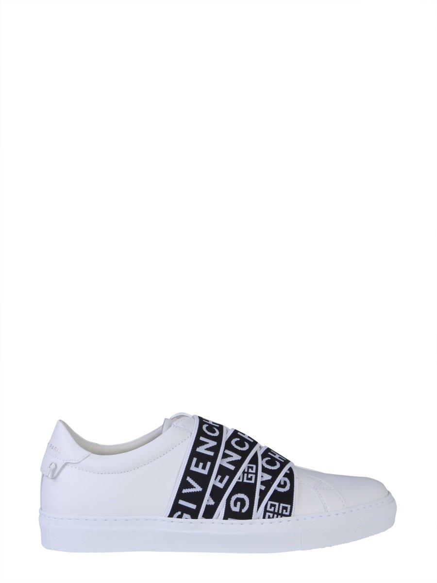 Givenchy Leather 4g Webbing Sneakers | Lyst