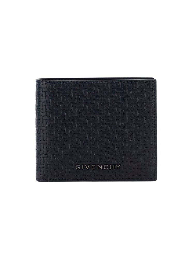 Givenchy Logo Detailed Woven Bi-fold Wallet in Black for Men | Lyst