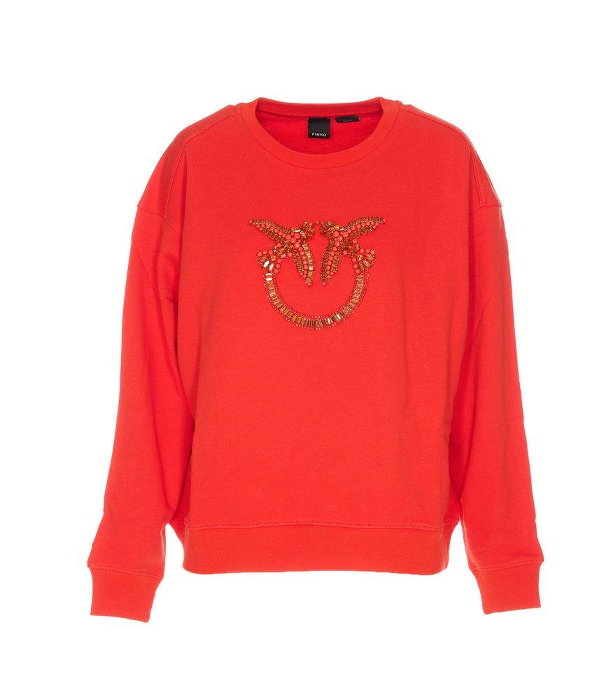 Pinko Nelly Sweatshirt in Red | Lyst