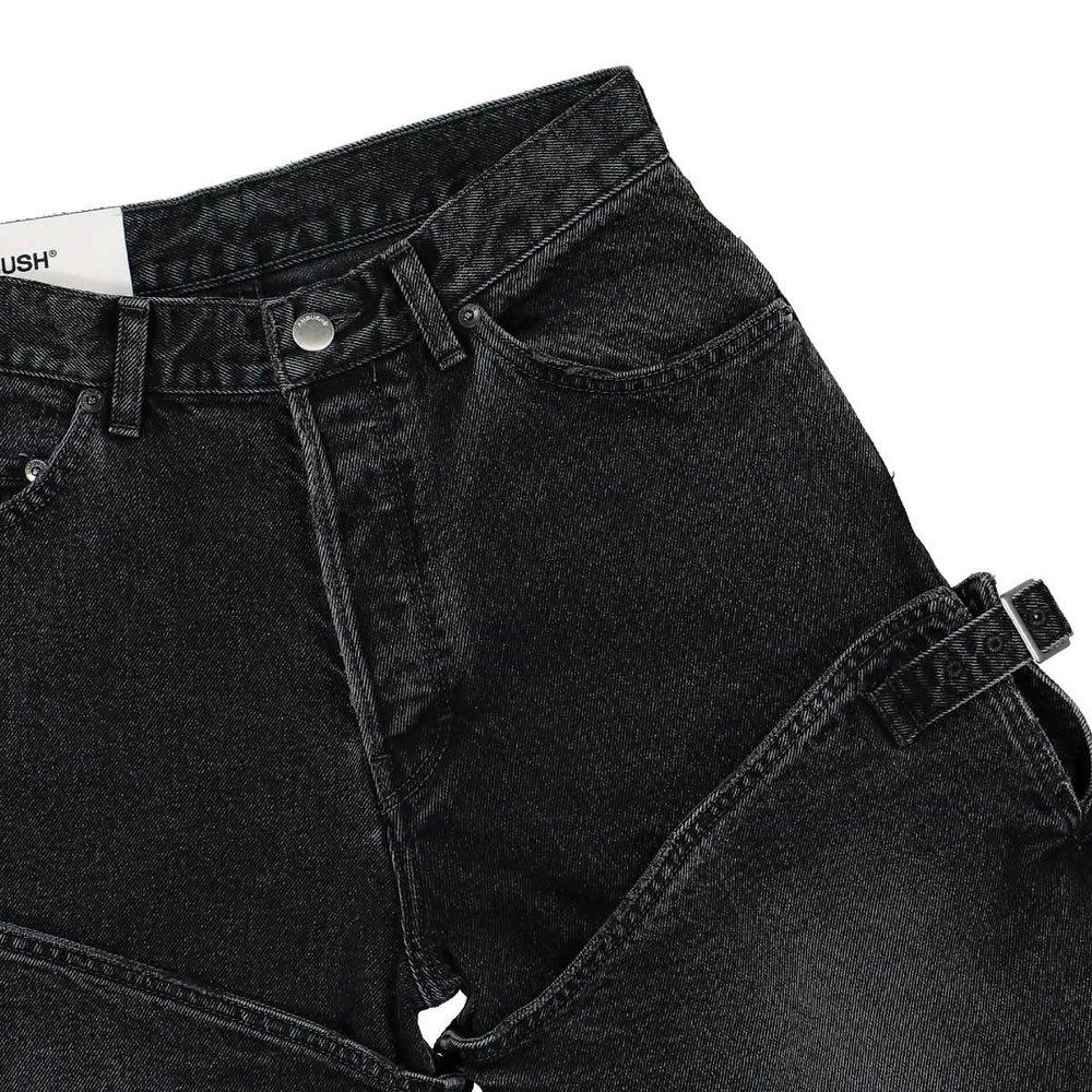 パンツ AMBUSH Woman Pants Denim BWCF006F23FAB001 6200 Ambush Outlet: Pants woman - Black | Ambush pants