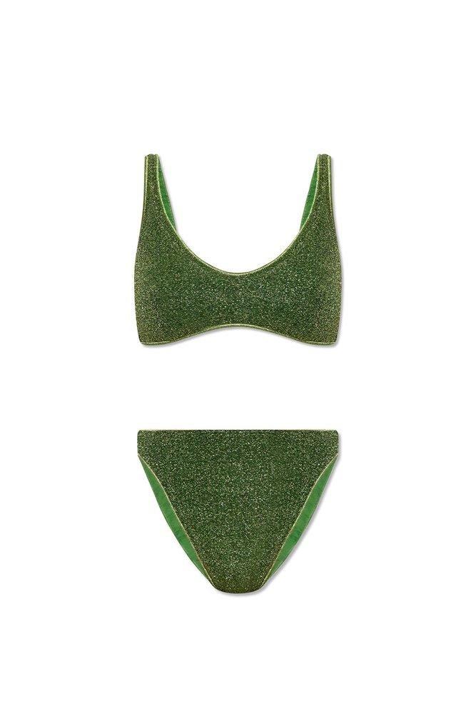 Oséree Lurex Threads Bikini in Green | Lyst