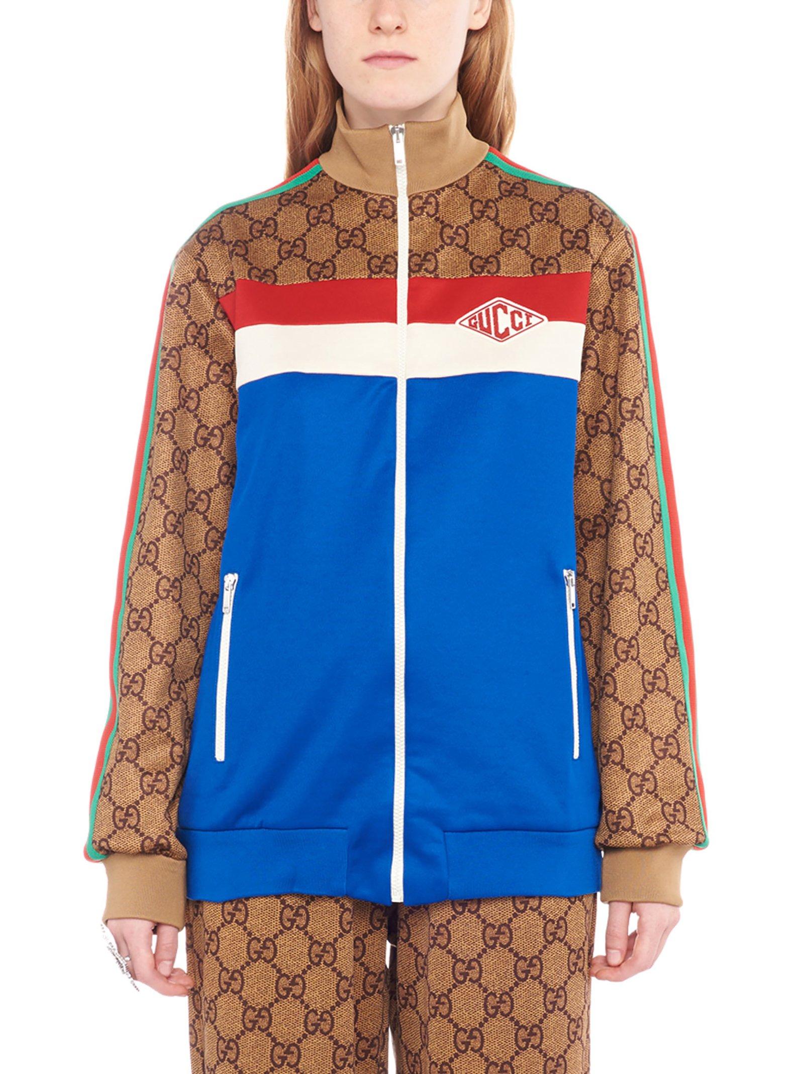 red white and blue gucci jacket