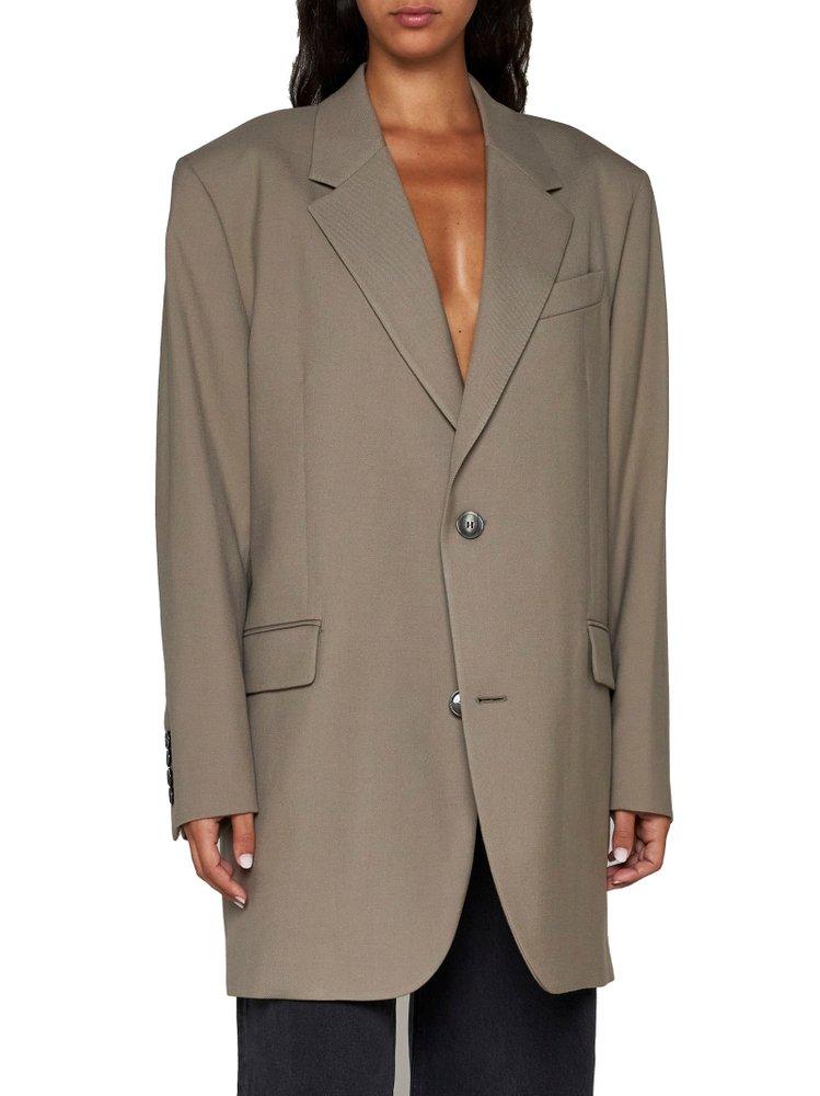 Ami Paris Paris Single Breasted Tailored Jacket in Brown | Lyst