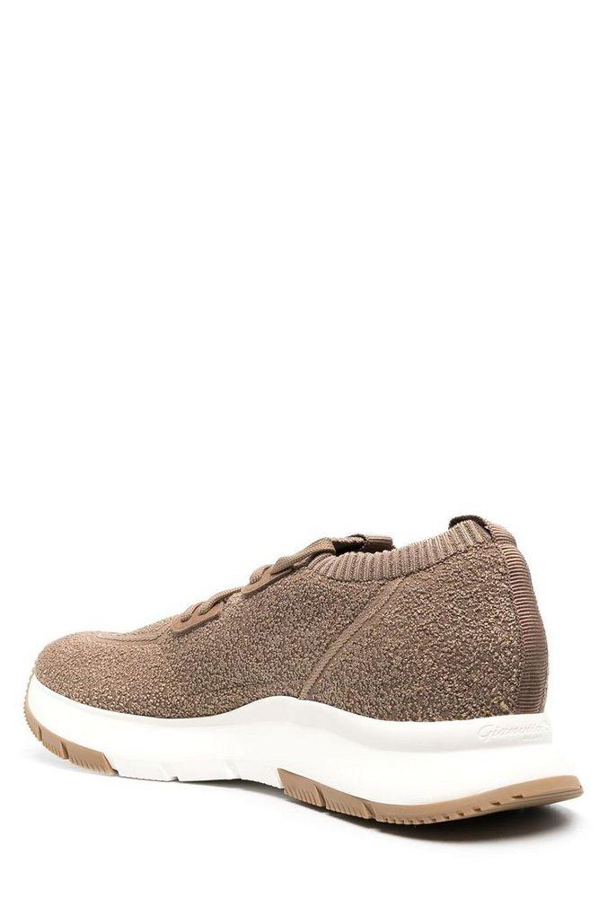 スニーカー Gianvito Rossi SS25 Sneakers & Slip-On (S25213 W1WBTBLACK) GIANVITO ROSSI: Glover sneakers in bouclé fabric - Black