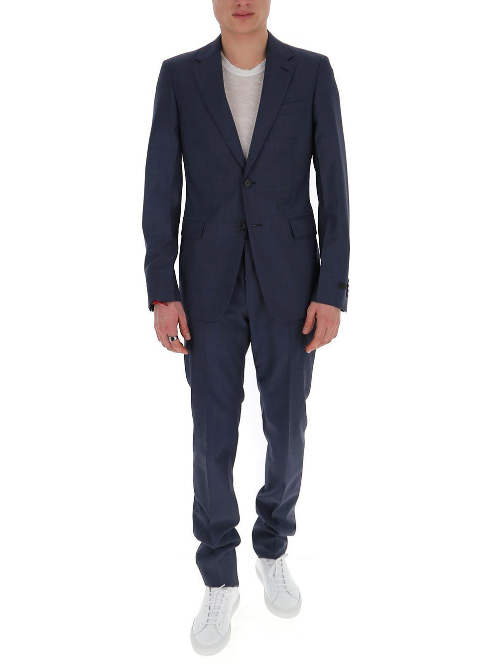 Prada Formal Tailored Suit in Blue for Men - Save 43% - Lyst
