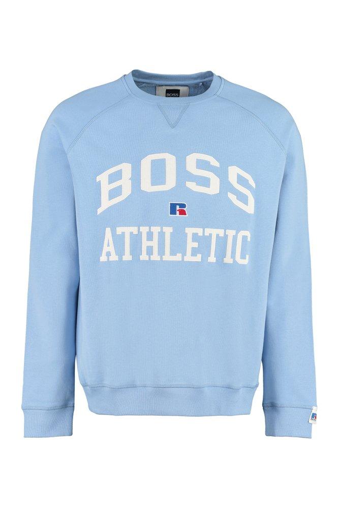 BOSS by HUGO BOSS X Russell Athletic Crewneck Sweatshirt in Blue