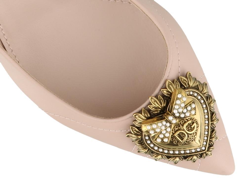 Dolce & Gabbana Devotion Slingback Pumps in Pink | Lyst