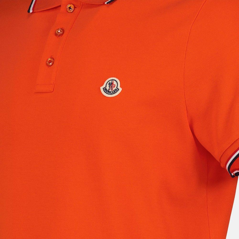 Moncler orange polo hot sale