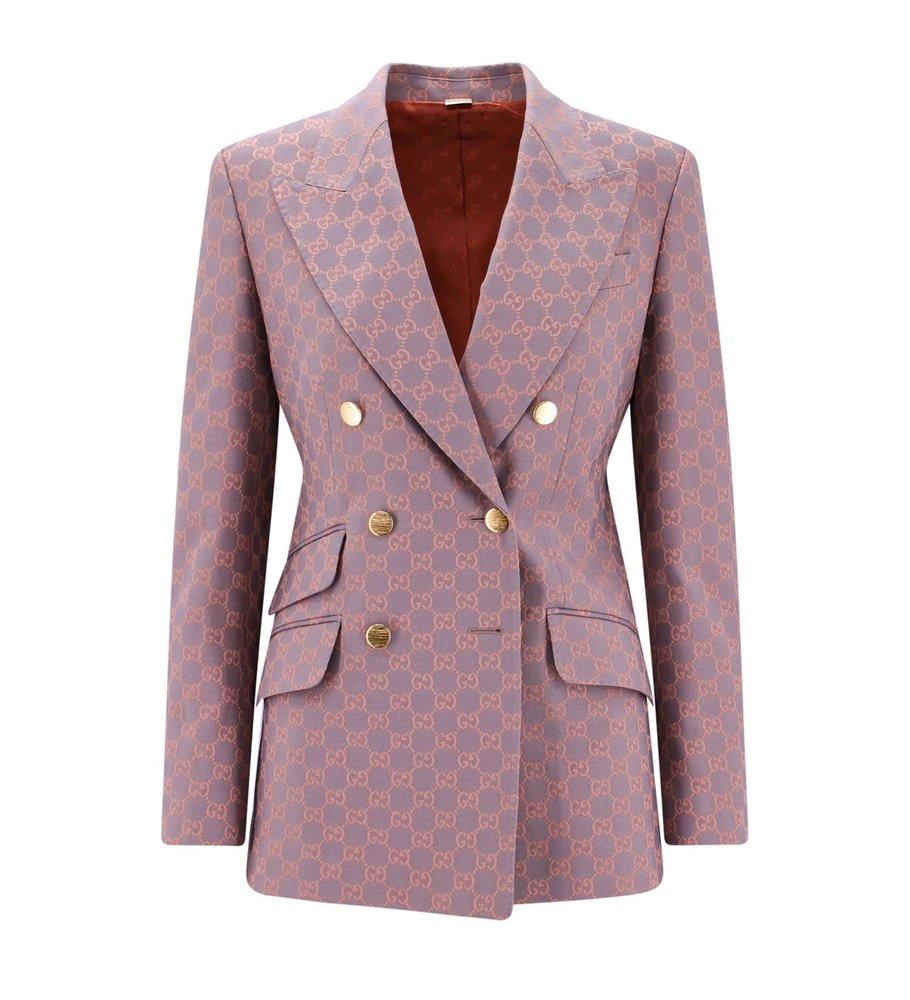 Gucci GG Monogram double-breasted Suit - Farfetch