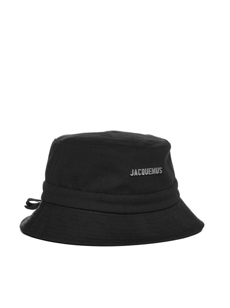 Jacquemus Cotton Logo Plaque Bucket Hat 