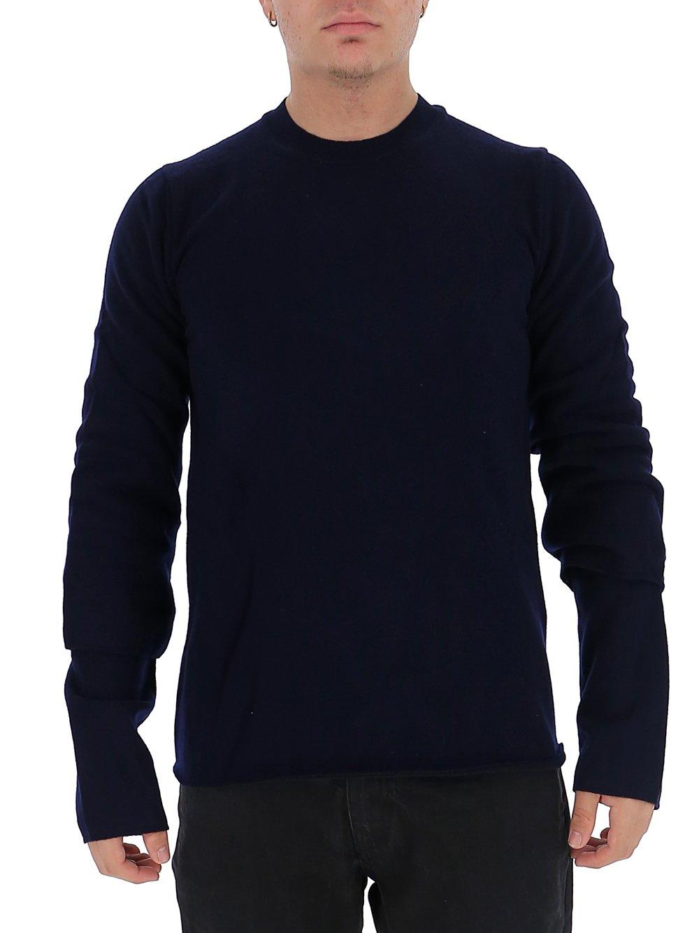 Comme des Garçons Wool Layered Knitted Sweater in Blue for Men - Lyst