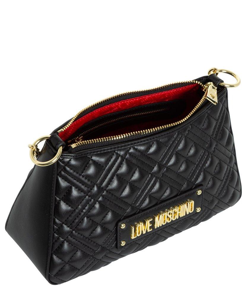 Love Moschino Chain link Quilted Tote Bag in Black Lyst