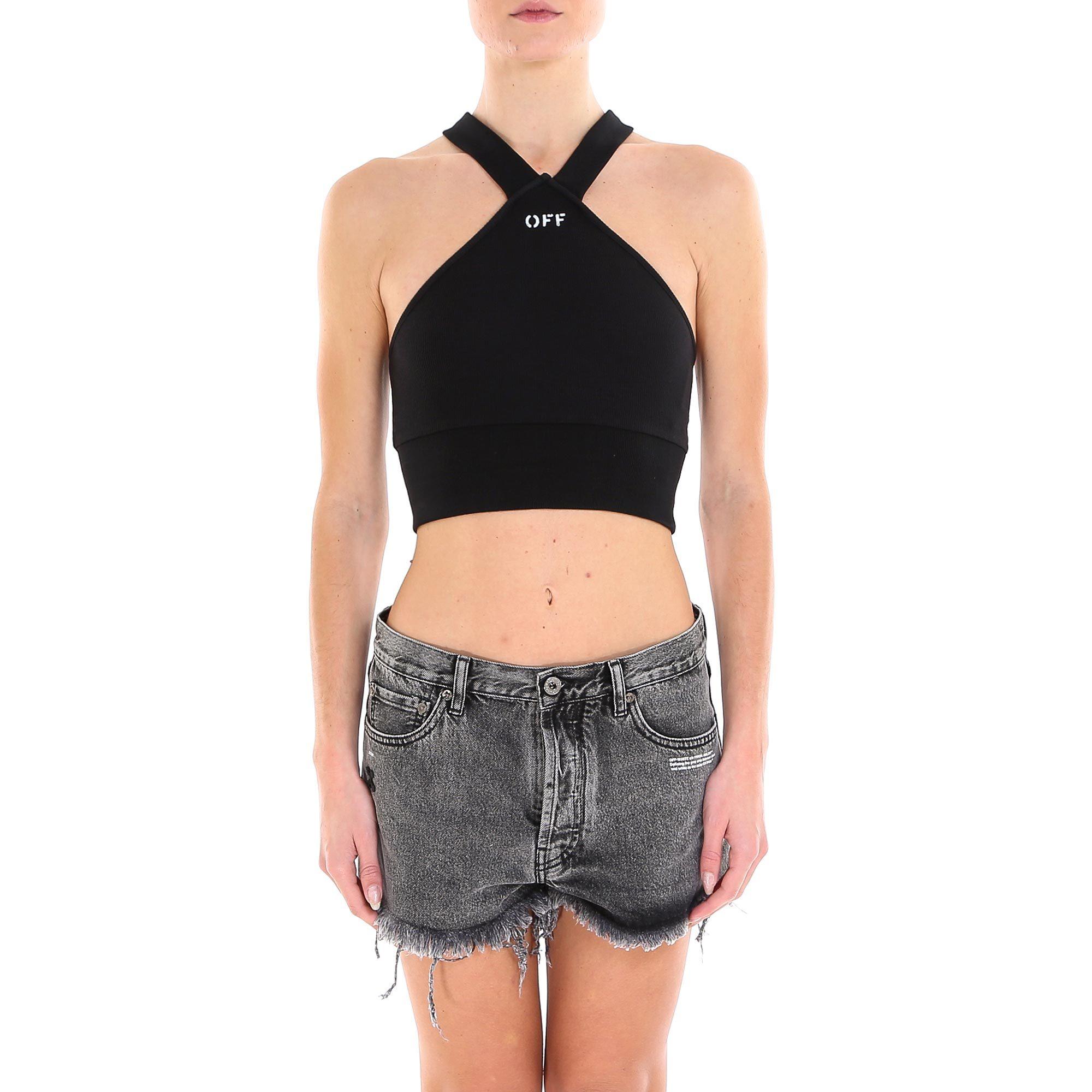 off white halter top
