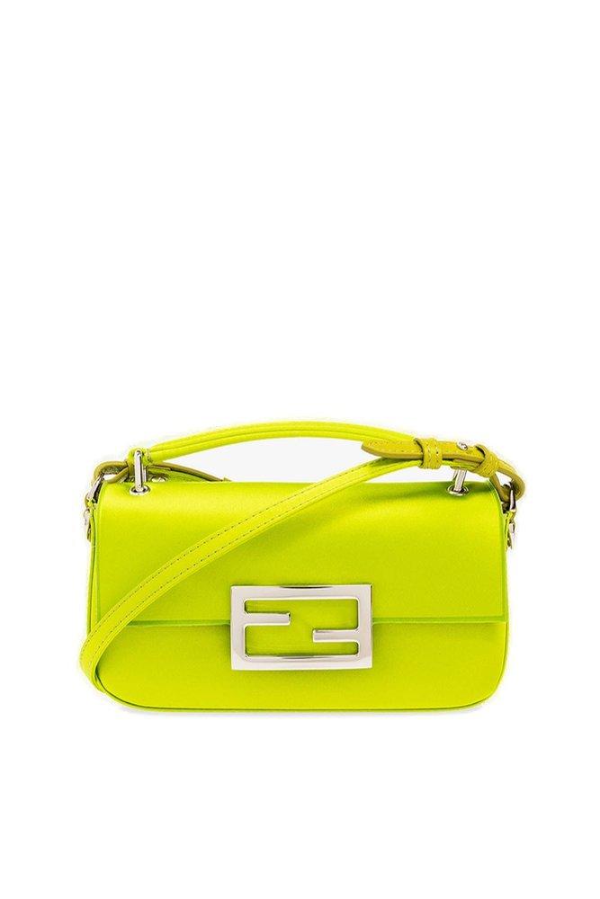 Fendi Baguette Logo-detailed Phone Pouch in Yellow | Lyst