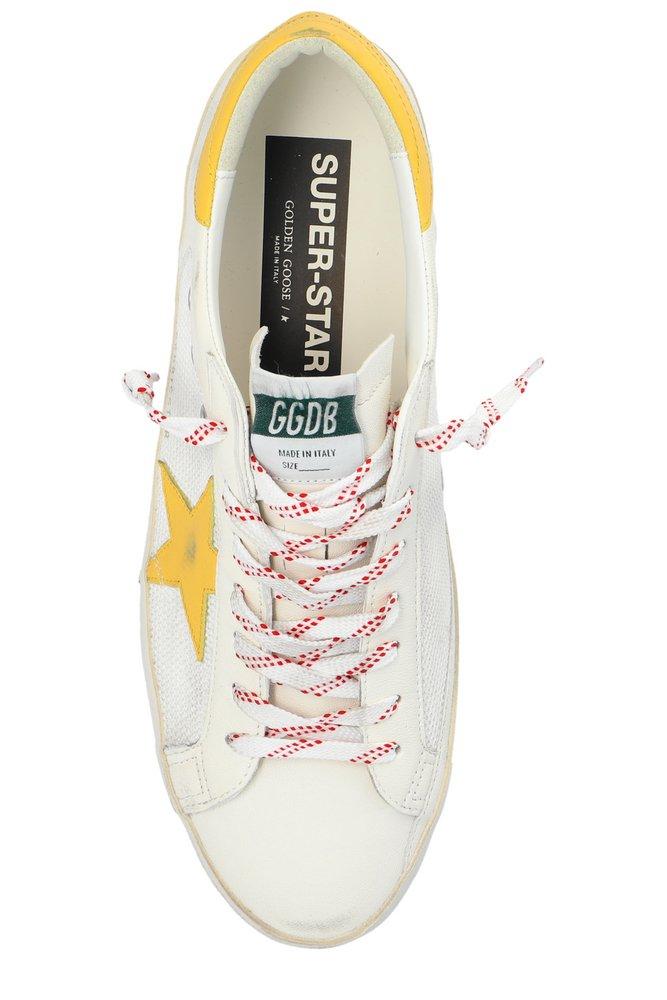 Golden Goose Star Patch Low-Top Sneakers in Yellow for Men