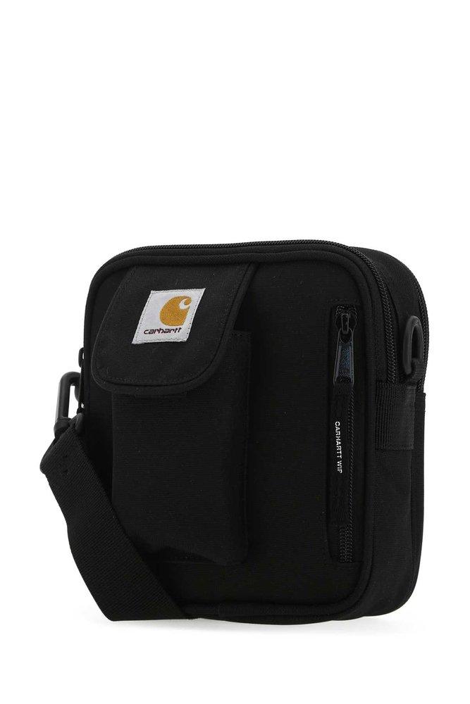 Carhartt WIP Logo Patch Zipped Messenger Bag in Black for Men | Lyst