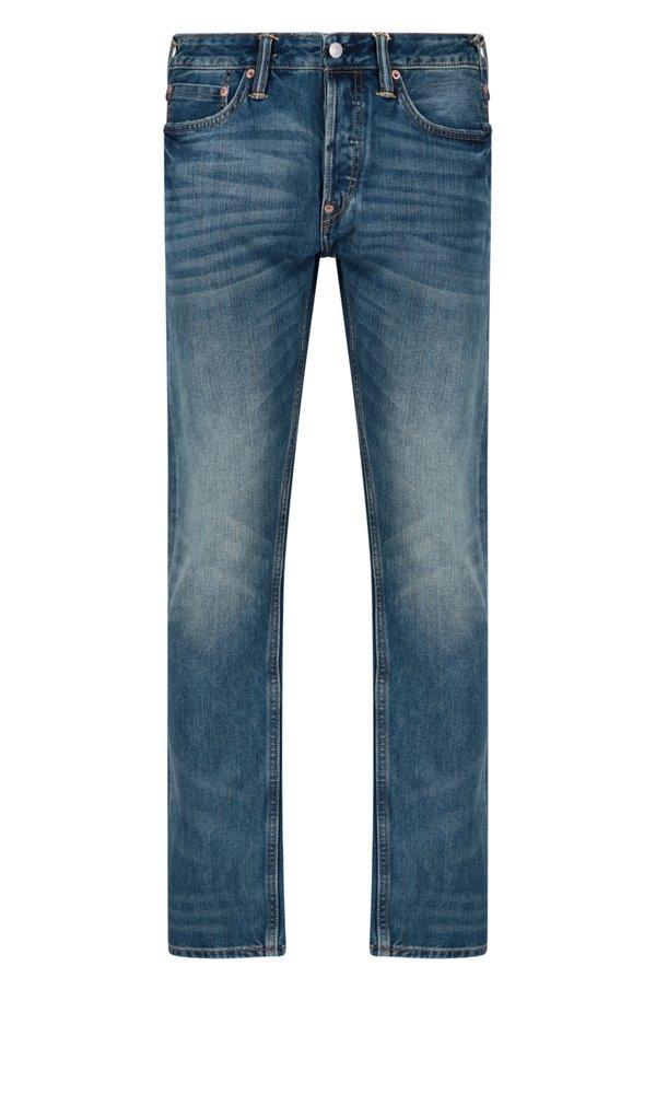 Evisu Mismatched Kamon Print Slim Fit Jeans in Blue for Men | Lyst