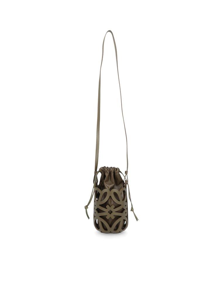 Loewe Anagram Cutout Monochrome Bucket Bag