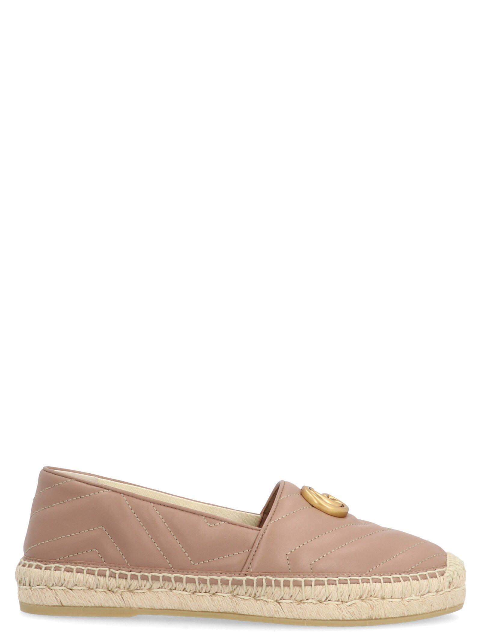 Gucci Leather Espadrille With Double G in Pink Lyst Canada