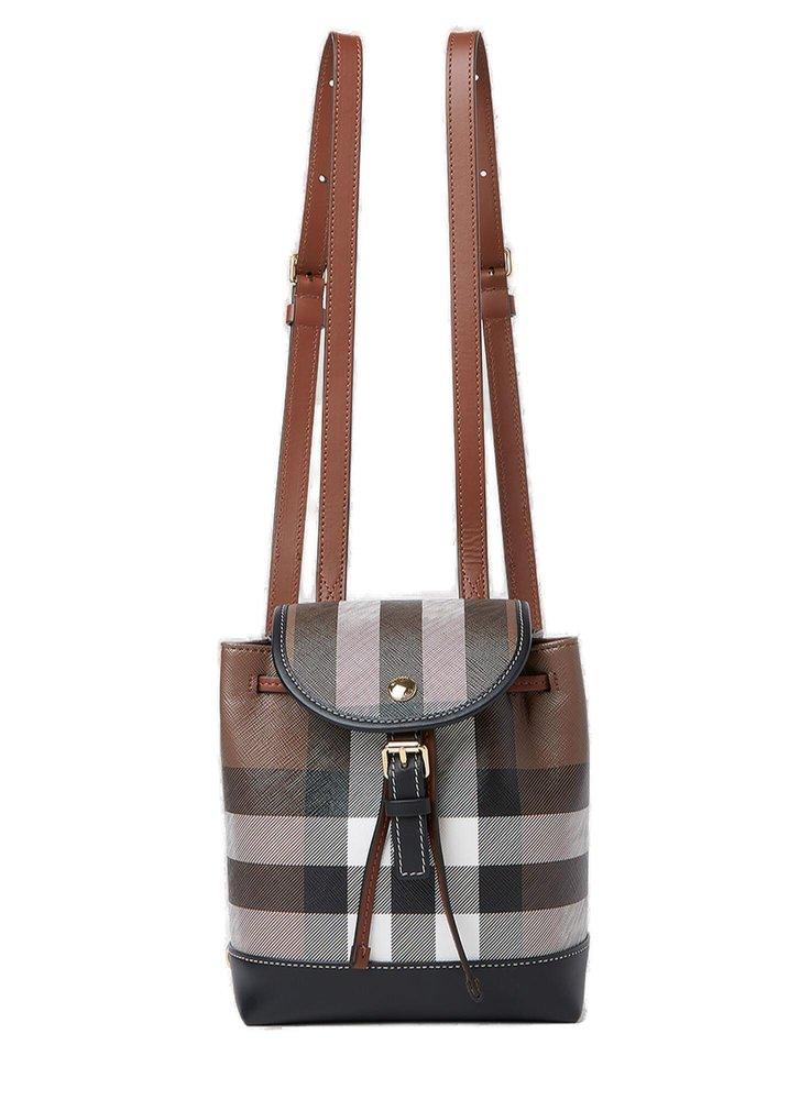 Burberry Brown Micro Backpack | Lyst