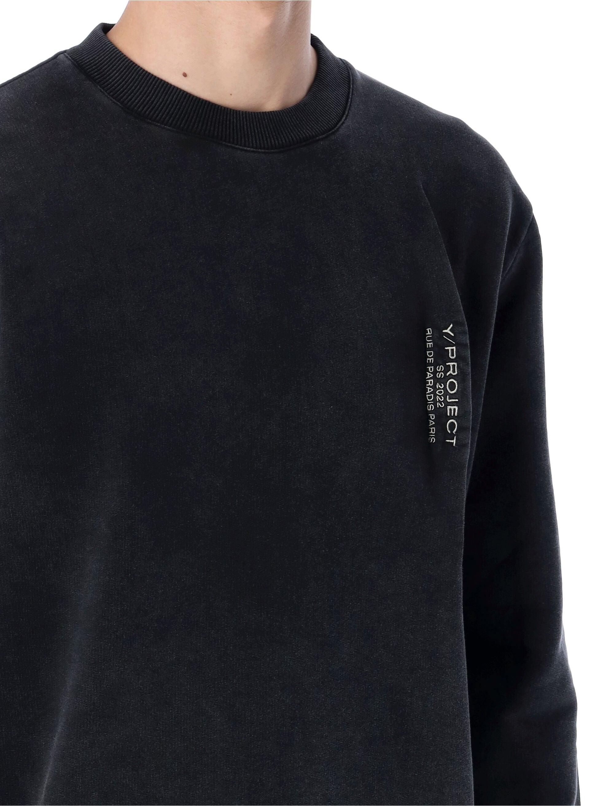Y. Project Pinched Logo Sweatshirt in Black for Men | Lyst