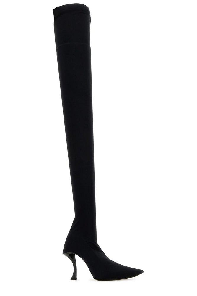 Balenciaga spandex thigh high boots discount